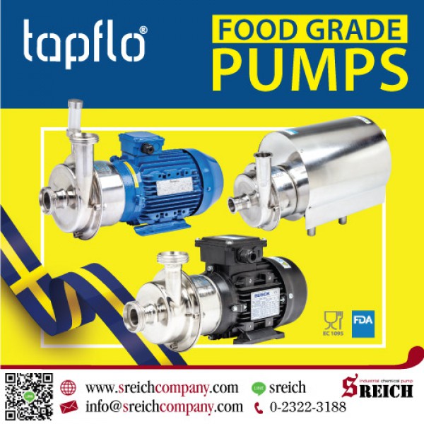 Tapflo Hygienic Centrifugal Pump ปั๊มเพื่ออุตสาหกรรมอาหาร