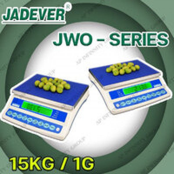เครื่องชั่งดิจิตอล 15 กิโลกรัม อ่านค่าความละเอียด 1 กรัม ยี่ห้อ JADEVER รุ่น JWO-SERIES