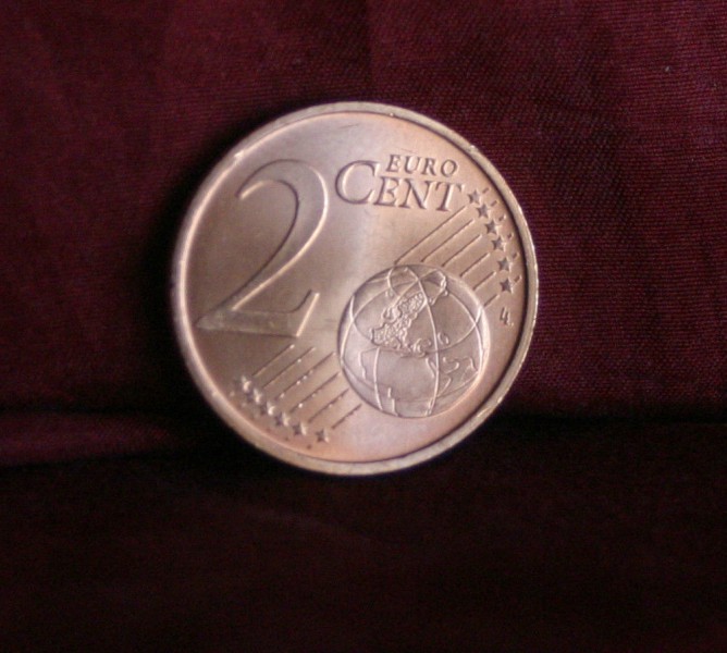เหรียญ 2 Euro Cent ประเทศ Portugal