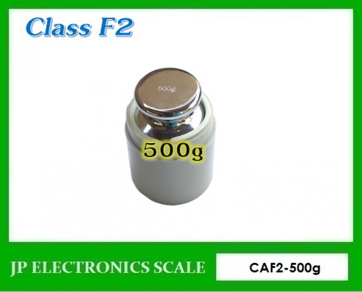 ลูกตุ้มน้ำหนักมาตรฐาน สแตนเลส Class F2 น้ำหนัก500g CAF2-500g ใช้สำหรับสอบเทียบน้ำหนัก พร้อมกล่องใส่กันฝุ่นอย่างดี