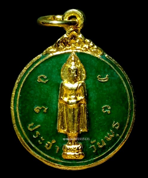 เหรียญพระประจำวันพุธ หลัง ลิง ปีวอก วัดไทรใหญ่ นนทบุรี