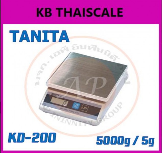ตาชั่งดิจิตอล เครื่องชั่งดิจิตอล เครื่องชั่งแบบตั้งโต๊ะ รุ่น KD-200-500 ยี่ห้อ TANITA 5kg ละเอียด 5g