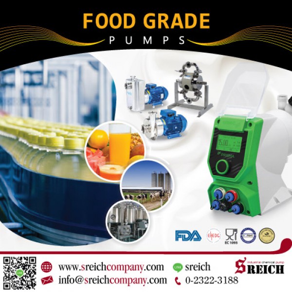 Dosing pumps ปั๊มโดสสารถนอมอาหารความแม่นยำสูง