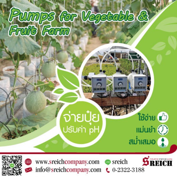 Dosing Pump ตัวช่วยเกษตรกรในการเติมปุ๋ยอัตโนมัติ