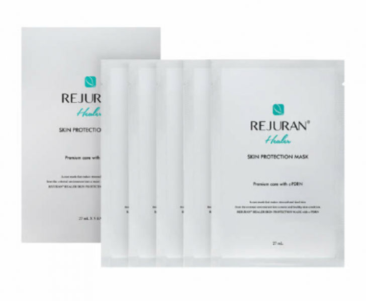 REJURAN Healer Skin Protection Mask 27ml. 5 Sheets มาส์กเพื่อผิวหน้า จากแบรนด์ดัง Rejuran